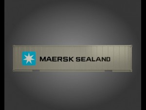 port containers 3D 모델