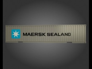 port containers 3D 모델