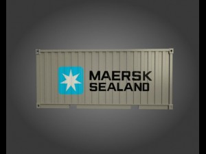 port containers 3D 모델