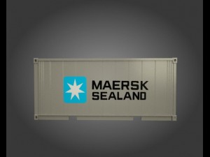 port containers 3D 모델