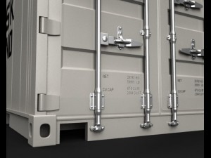 port containers 3D 모델