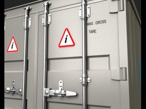 port containers 3D 모델