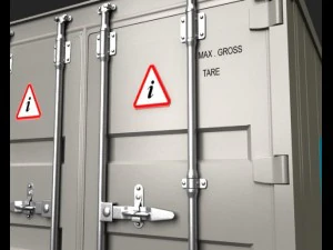 port containers 3D Model