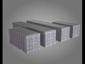 port containers 3D Model