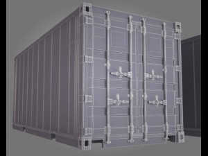 port containers 3D 모델