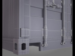 port containers 3D 모델