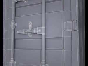 port containers 3D 모델