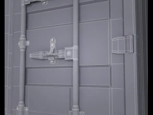 port containers 3D Model