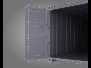 port containers 3D 모델