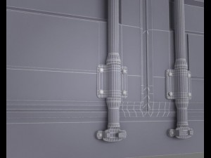 port containers 3D 모델