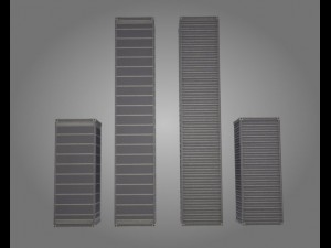 port containers 3D 모델