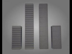 port containers 3D Model