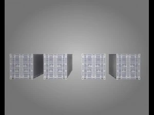 port containers 3D Model