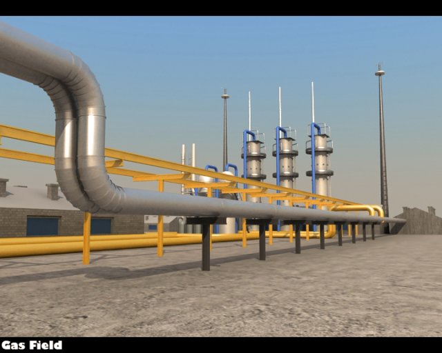 gas field Modelo 3D .c4d .max .obj .3ds .fbx .stl .blend 