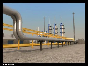 газове родовище 3D Модель