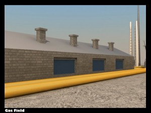 gas field Modelo 3D
