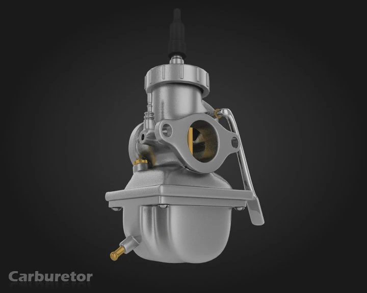 carburetor 3D Model .c4d .max .obj .3ds .fbx .stl .blend