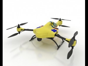 ambulance drone Modello 3D