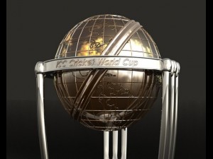 icc cricket cup 2015 trophy Modello 3D