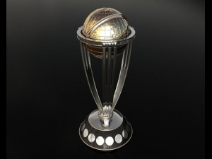 icc cricket cup 2015 trophy Modello 3D
