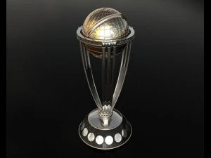 icc cricket cup 2015 trophy 3D Model