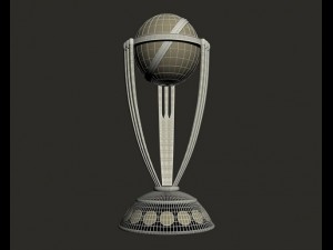 icc cricket cup 2015 trophy Modello 3D