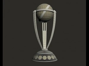 icc cricket cup 2015 trophy 3D Model