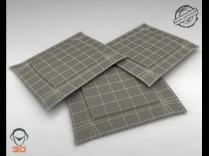 चीनी के पैकेट 3D मॉडल