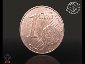 one euro cent 3D मॉडल