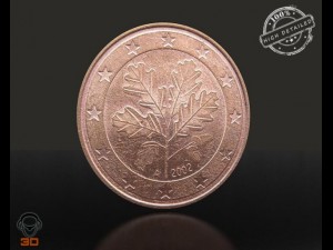 one euro cent 3D मॉडल