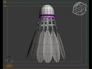shuttlecock 3D Model