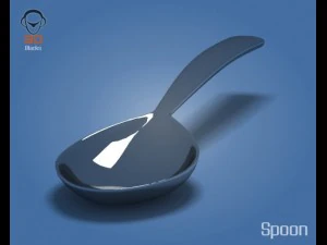숟가락 3D 모델