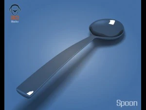 숟가락 3D 모델