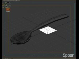 숟가락 3D 모델