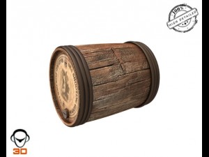 powder keg 3D 模型