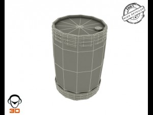 powder keg 3D 模型