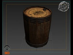 powder keg 3D Model