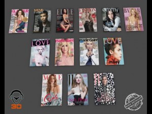magazines collection Modello 3D