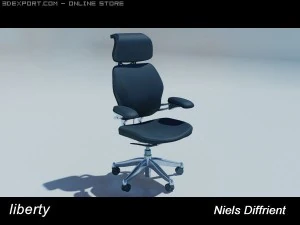 자유 의자 3D 모델