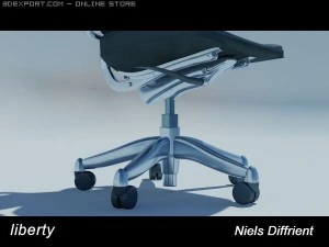 자유 의자 3D 모델