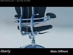 자유 의자 3D 모델