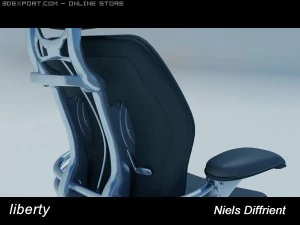 자유 의자 3D 모델