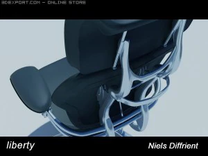 자유 의자 3D 모델