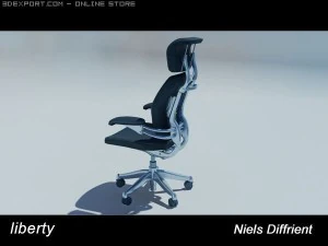 자유 의자 3D 모델