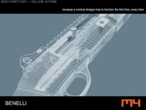 benelli m4 shotmax 3D Model