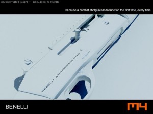 benelli m4 shotmax 3D Модель