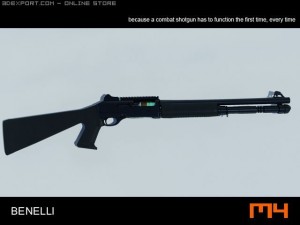 benelli m4 shotmax 3D Модель