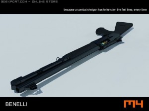 benelli m4 shotmax 3D Модель