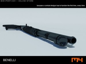benelli m4 shotmax 3D Модель