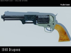 1848 dragoon Model 3D